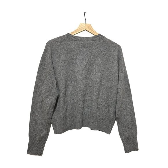 Minnie Rose Cashmere Ski Out West Crew Sweater, Size L, Gray, New with tag - Picture 16 of 16